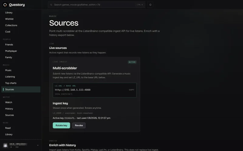 Sources screenshot