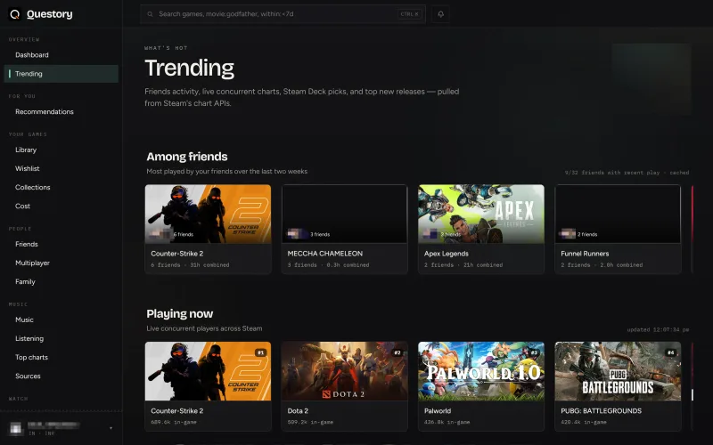 Trending screenshot